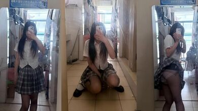 江苏盐城05年学生妹 陈思雅 为取悦金主释放母狗奴性 被调教露出宿舍自慰尺度超大！